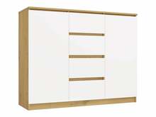 Kummut Top E Shop Malwa 2D4S 120, artisan tamm / valge