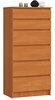 Kummut Akord Furniture Factory K60, 40 x 60.4 x 129.3 cm, pruun