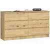 Kummut Akord K140, 40 x 138 x 77 cm, tamm