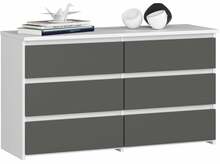Kummut Akord Furniture Factory CL100 6SZ, 100 x 35 x 57 cm, tumehall
