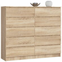 Kummut Akord K140, 40 x 138 x 121 cm, sonoma tamm