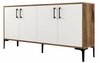 Kummut Kalune Design Kiev 160, 35 x 160 x 78 cm, valge/pähkel