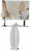 Konsoollaud Kalune Design Ellittica, 100 x 30 x 81 cm, valge