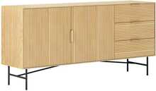 Kummut Home4You Bassel 20133, 160 x 40 x 75 cm, beež/pruun