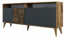 Kummut Kalune Design Milan 845HCT5315, 180 x 35 x 78.6 cm, antratsiit/pähkel