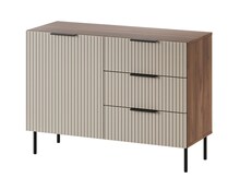 Kummut Cama Meble Almera, 104 x 42 x 75 cm, 2 sahtliga, pähkel/kašmiir