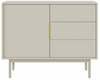 Kummut Viva VI03 1D3S, 104 x 39 x 82 cm, beež