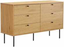 Kummut Home4you Line 45131, 120 x 40 x 75 cm, tamm/pruun