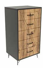 Kummut Kalune Design Planet 854KLN3402, 40 x 50 x 95 cm, antratsiit/mänd