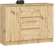 Kummut Akord K100 2D 3SZ, 101 x 35 x 98 cm, pruun