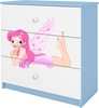 Kummut Kocot Kids Babydreams Fairy With Wings, sinine/valge, 80 x 41 x 80.5 cm