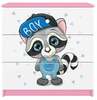 Kummut Kocot Kids Babydreams Raccoon, 41 x 80 x 80.5 cm, valge/roosa