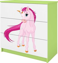 Kummut Kocot Kids Babydreams Unicorn, 80 x 41 x 80.5 cm, valge/roheline