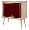 Kummut Kalune Design Trio 621, 40 x 80 x 90 cm, tamm/punane