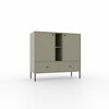 Kummut Adrk Furniture Tili 2D 2S 2P, roheline