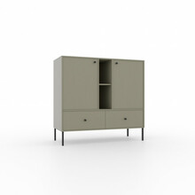 Kummut Adrk Furniture Tili 2D 2S 2P, roheline