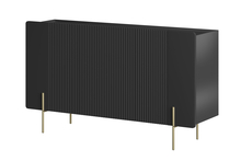 Kummut Bogart Malmi, 150 cm, must, kuldsed jalad