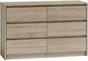 Kummut Top E Shop Karo K120, 120 x 40 x 75 cm, tamme/pruuni/beeži