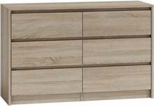 Kummut Top E Shop Karo K120, 120 x 40 x 75 cm, tamme/pruuni/beeži
