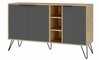Kummut Kalune Design Clara 855DTE4209, 35.6 x 142 x 83 cm, antratsiit/tamm