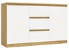 Kummut Top E Shop Malwa 2D3S, 40 x 120 x 75 cm, tamm/valge