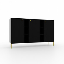 Kummut Adrk Furniture Tili 3D 6P, must