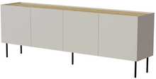 Kummut Cama Meble Fellini, 200 x 40 x 70 cm, kašmiir + õlitatud tamme pealispind