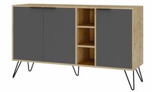 Kummut Kalune Design Clara 855DTE4209, 35.6 x 142 x 83 cm, antratsiit/tamm
