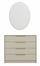 Kummut Kalune Design Kale Luxe 7940, 45 x 100 x 85 cm, helepruun