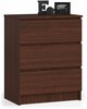 Kummut Akord K60, 60 x 40 x 77 cm, tume tamm