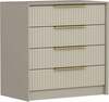 Kummut Kalune Design Kale Luxe 7939, 45 x 72 x 77 cm, helepruun