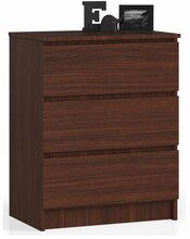 Kummut Akord K60, 60 x 40 x 77 cm, tume tamm