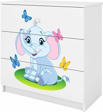 Kummut Kocot Kids Babydreams Baby Elephant, 80 x 41 x 80.5 cm, valge