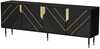 Kummut Cama Meble 4D Mountain, 204 x 40 x 72 cm, must/kuldne