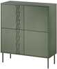 Kummut Cama Meble Tresse 4D, 100 x 40 x 110 cm, matt roheline
