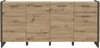 Kummut Forte Flash 4D1S, 41.3 x 186.5 x 86.1 cm, pruun/hall