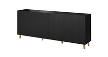 Kummut Cama Meble Pafos, 200 x 42 x 82 cm, must matt