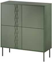 Kummut Cama Meble Tresse 4D, 100 x 40 x 110 cm, matt roheline