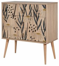 Kummut Kalune Design City Daisy, 40 x 80 x 89 cm, mitmevärviline