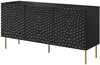 Kummut Cama Meble Hole, 152 x 42.5 x 74.5 cm, matt must