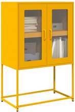 Kummut, 68 x 39 x 107 cm, teras, sinepikollane