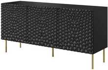 Kummut Cama Meble Hole, 152 x 42.5 x 74.5 cm, matt must