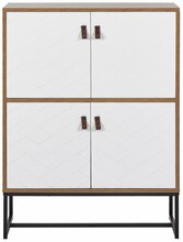 Kummut Beliani Nueva, 76 x 39 x 100 cm, pruun/valge