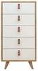 Kummut Kalune Design Frenzu 811MDD3421, 40 x 50 x 103 cm, valge/tamm