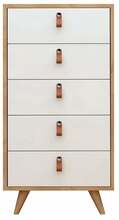 Kummut Kalune Design Frenzu 811MDD3421, 40 x 50 x 103 cm, valge/tamm