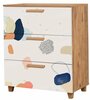 Kummut Kalune Design Leva Gravis Pied, 43 x 80 x 95 cm, pruun/valge