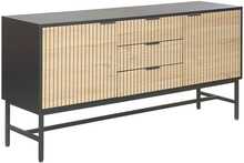 Kummut Home4you Helve 40925, 150 x 40 x 75 cm, must/liivakarva