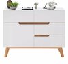 Kummut MCA Cervo 48642WE5, 40 x 97 x 76 cm, valge/tamm