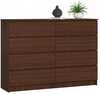 Kummut NORE K140, 8 sahtliga, 40 x 138 x 99 cm, pruun
