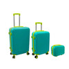 Komplekt kummutid OrdineTT, 3-osaline, 60L (42 x 25 x 64 cm) + 43L (36 x 23 x 56 cm) + 15L (24 x 17 x 33 cm), roheline